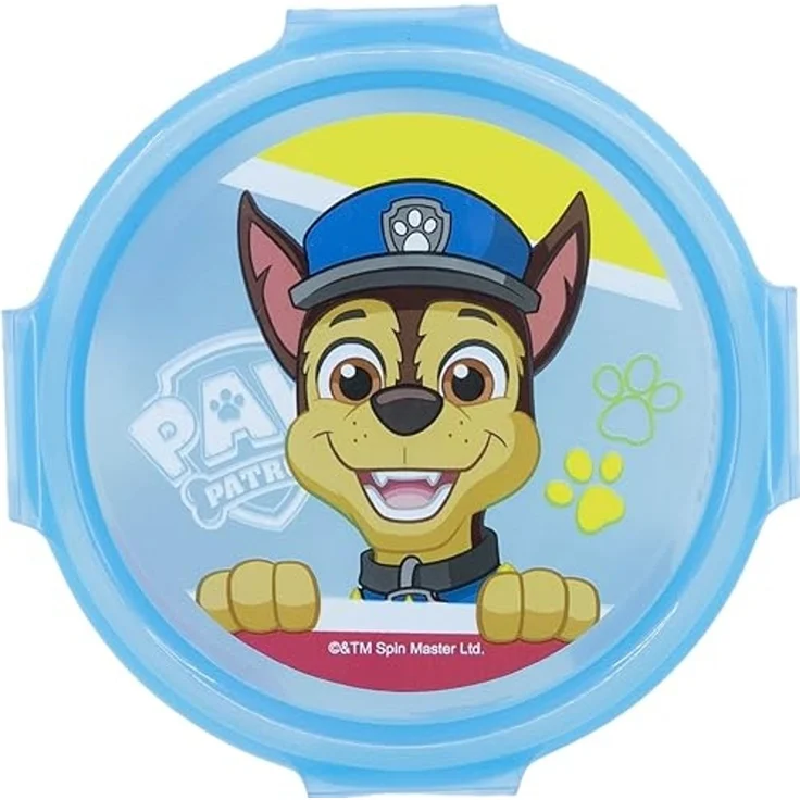 Runde Kinder Lunchbox 11 x 11 x 6 cm mit Heldenmotiv und abnehmbaren Deckel Paw Patrol – Bild 2