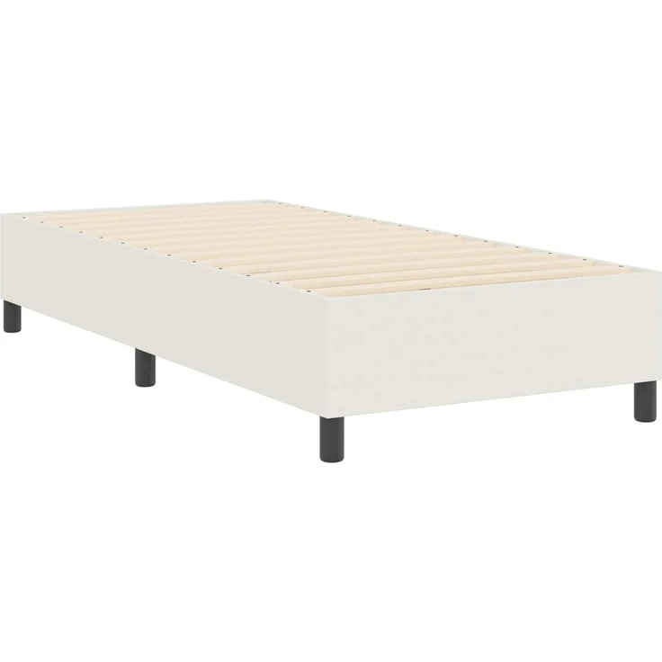 vidaXL Plattformbettgestell Creme 90 x 200 cm Cordstoff 3337389 – Bild 7