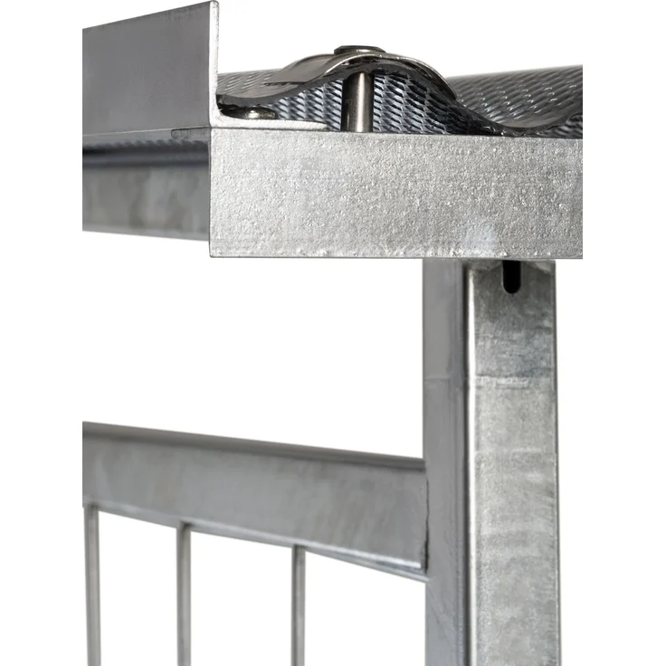 CLP Brennholzregal Macon mit Dach wetterfest Metall verzinkt,metall Brennholzregal – Bild 7