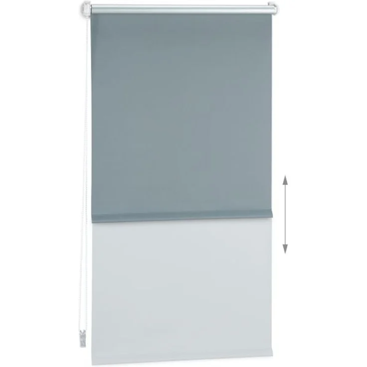 Relaxdays Verdunkelungsrollo grau 60 bis 120 breit – Bild 4