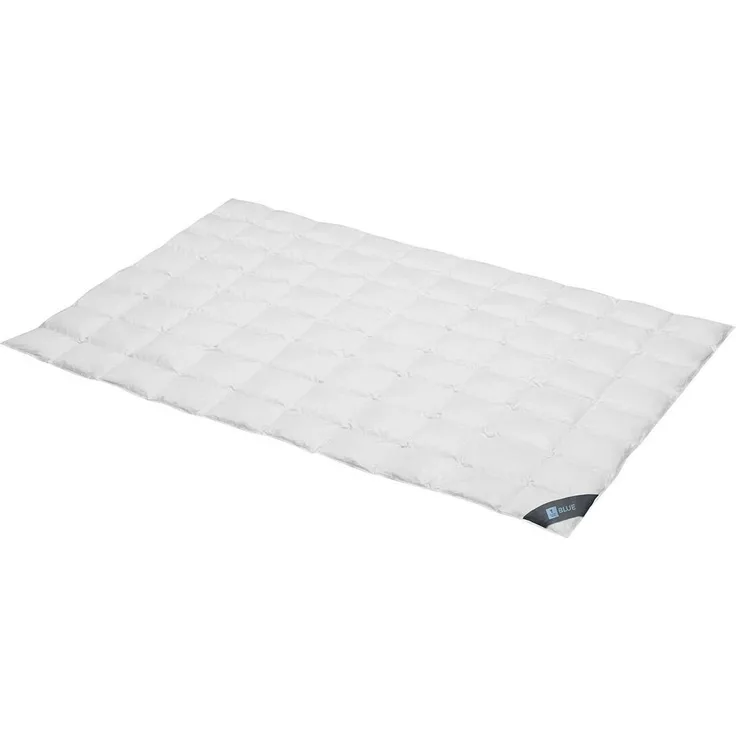Spessarttraum Daunendecke Blue extra leicht, Füllung: 60% Daunen, 40% Federn|200x200 cm
