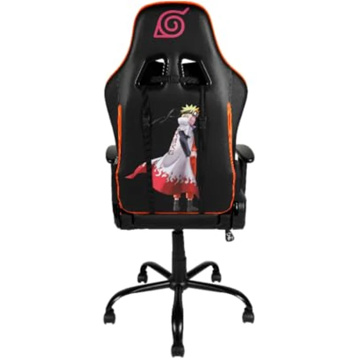 Konix Naruto Shippuden Premium-Gaming-Bürostuhl - Sitzneigung 150° - PVC-Leder - Lenden- und Nackenkissen - Naruto Hokage-Motiv – Bild 4