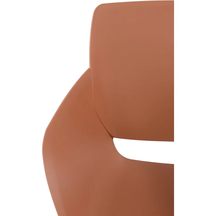 CLP 2er Set Gartenstuhl Alpena Stapelstühle wetterfest und UV-beständig,terracotta – Bild 7