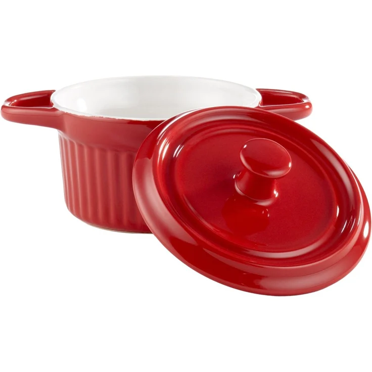 Zurbrüggen 'Big-Cocotte' Auflaufform, Keramik rot, 12 cm, backofengeeignet – Bild 2