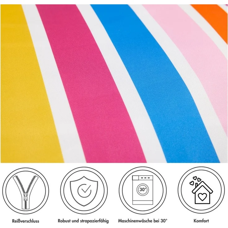 Andiamo Dekokissen Helia, Kissenhülle mit Füllung, Sofakissen, modernes Design, eckig, 40x40, Outdoor geeignet – Bild 2