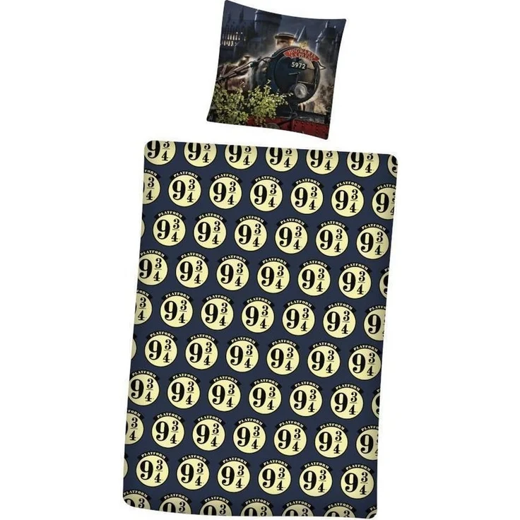 Harry Potter Bettwäsche Harry Potter Bettwäsche "neun 3/4" 140x200 cm, 100% Baumwolle, 2 teilig – Bild 2