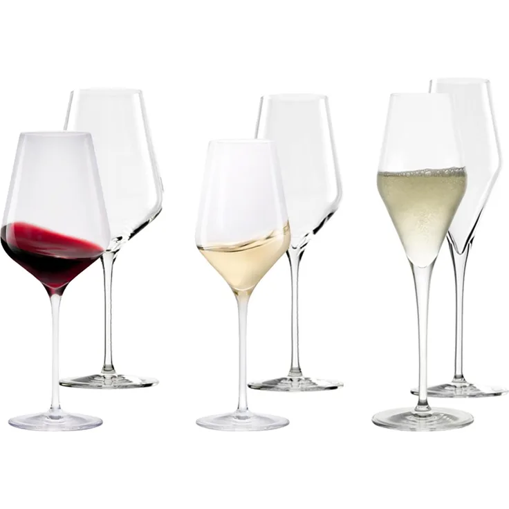 Stölzle Lausitz QUATROPHIL Weinglas Sektglas 6er Single-Set