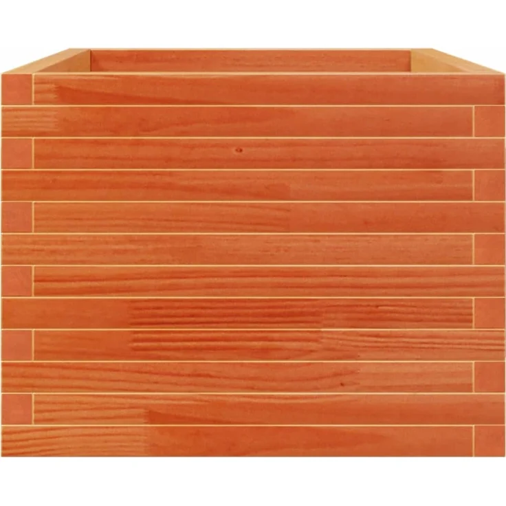 vidaXL Pflanzkübel Wachsbraun 110x60x49,5 cm Massivholz Kiefer 3282571 – Bild 5