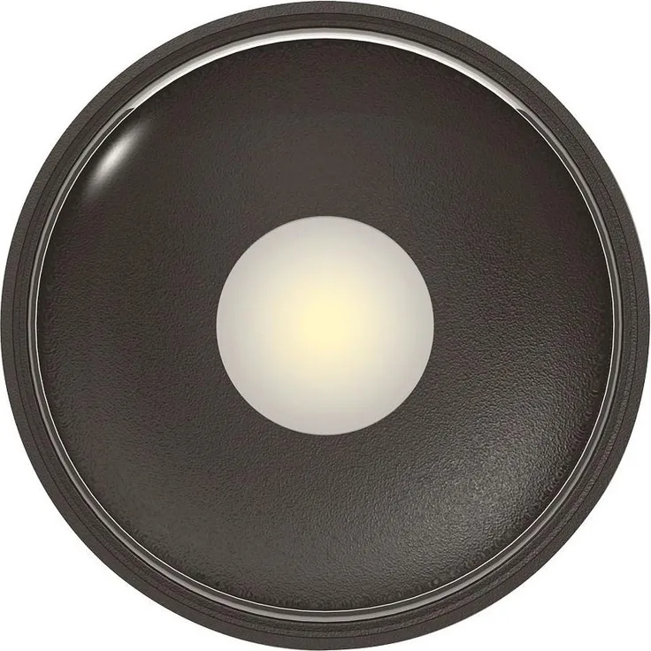 Heitronic Nr. 500635-HE LED Wand- und Deckenleuchte Griona rund schwarz 3000K IP65 11cm