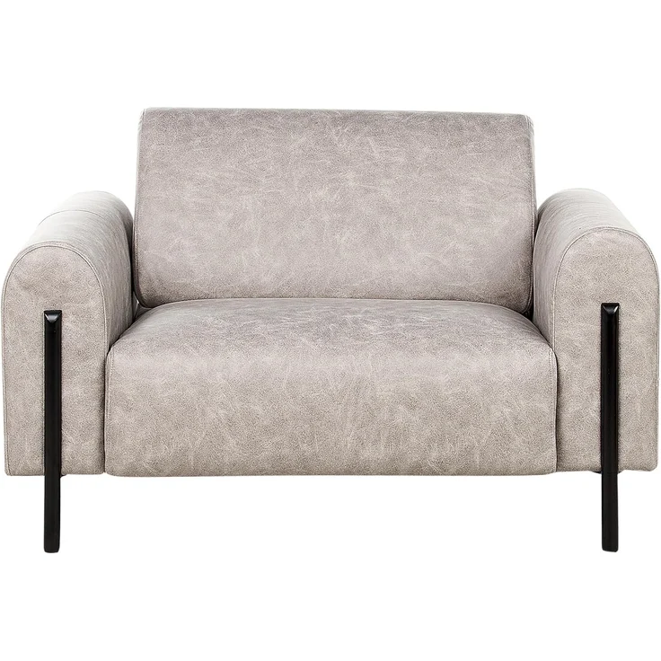 Sessel ASKIM Stoff Hellgrau – Bild 5