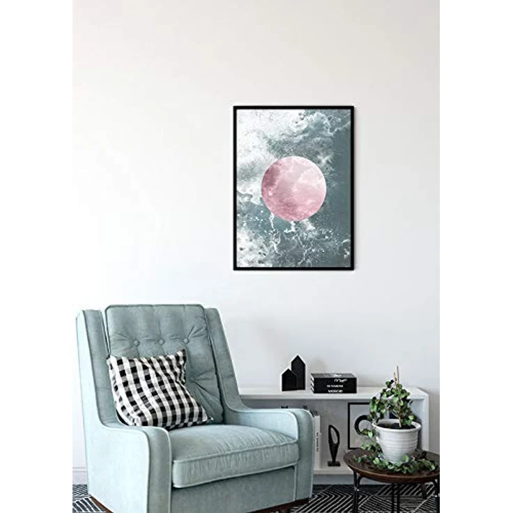 Komar Solum Aqua Wandbild, Kunstdruck auf Premium-Poster Fotopapier, seidenmatt, 30 x 40 cm, ohne Rahmen, für Wohnzimmer und Schlafzimmer – Bild 4
