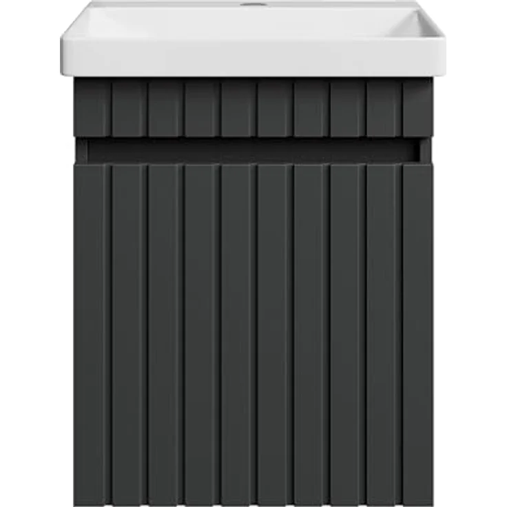 Planetmöbel Badmöbel-Set Cosmia, (Waschbecken mit Unterschrank, 1-St, Waschtisch mit Schublade), Bad Möbel für Gäste WC & Bad – Bild 3