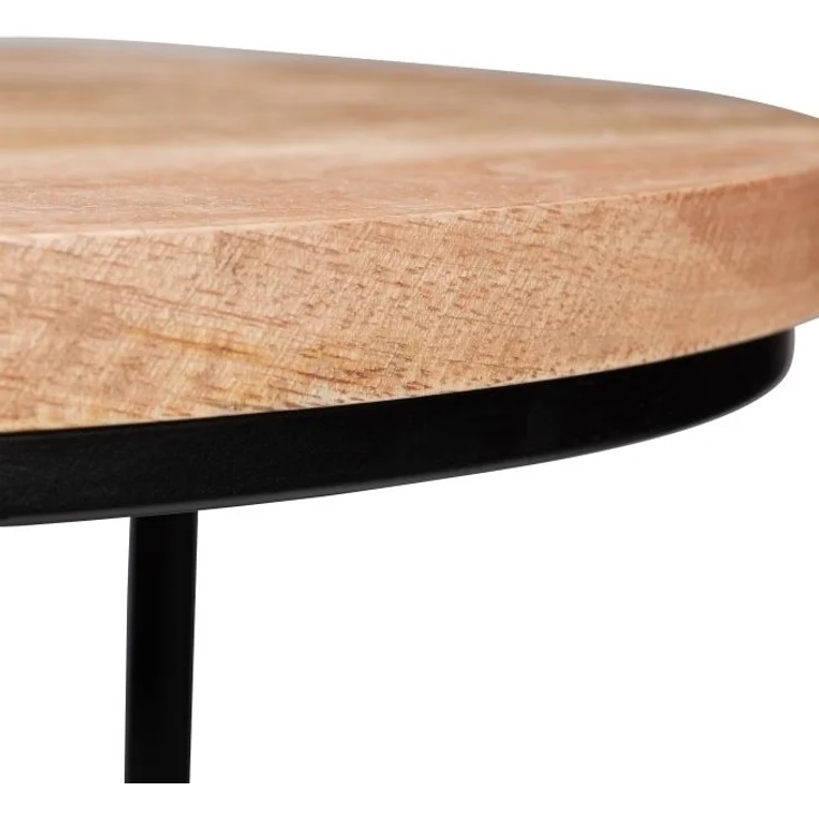 Beistelltisch 3er Set Mangoholz – Bild 7
