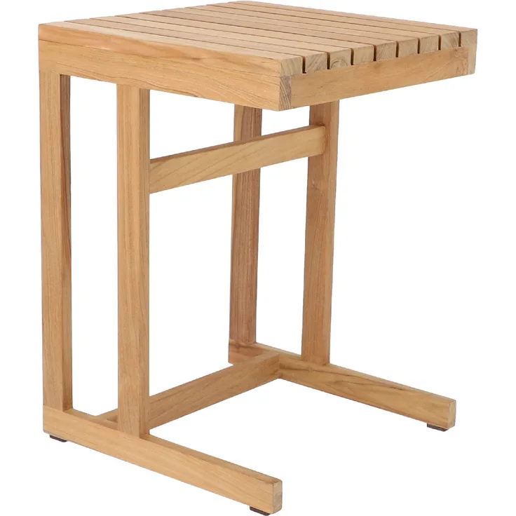 Beistelltisch CERO, Teak massiv, natur 55 x 40 x 40
