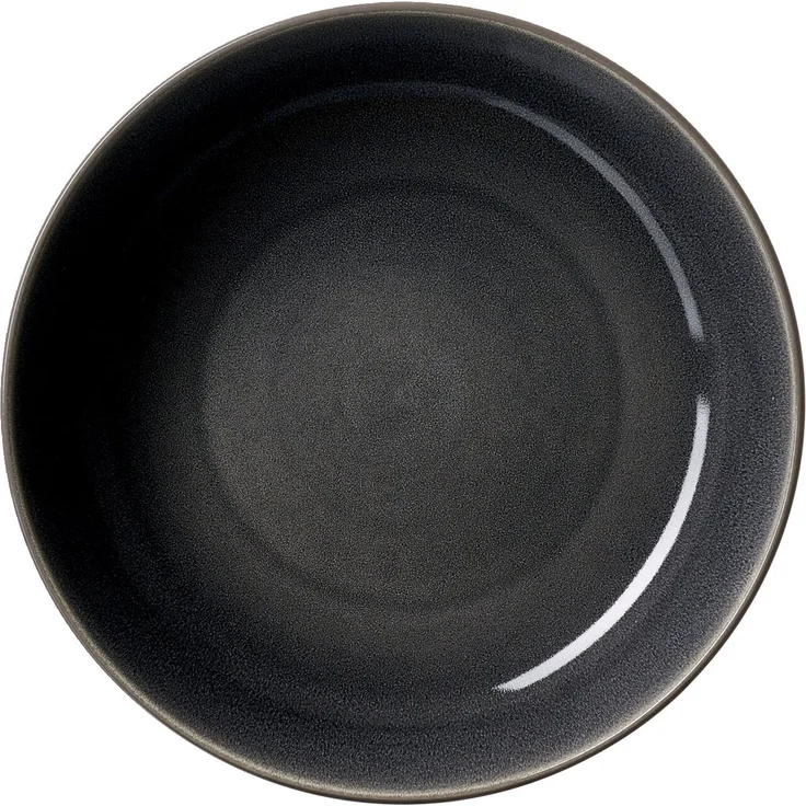 Ritzenhoff & Breker 'TOLEDO' Suppenteller, Steinzeug anthrazit, 23 x 5 x 23 cm, spülmaschinengeeignet – Bild 1