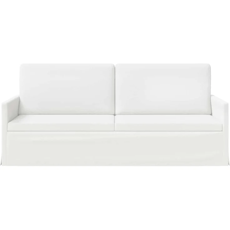 vidaXL 3-Sitzer Sofa Weiß 190 x 81 x 82 cm Stoff 42041116 – Bild 2