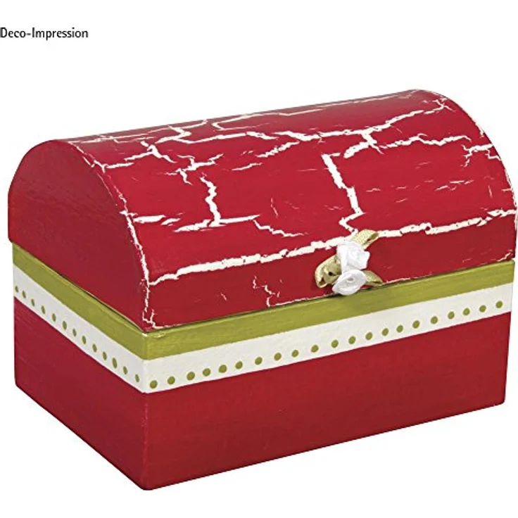 Pappmaché Box: Truhe FSC Recycled 100%, 12x8x7,5cm – Bild 2