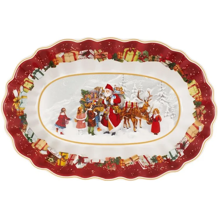 Villeroy & Boch Toy's Fantasy Schale 30 x 20 cm Santa und Kinder