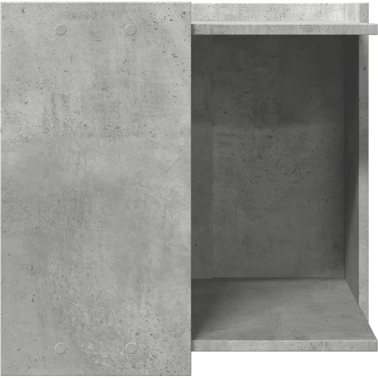 vidaXL Katzenklo Betongrau 53x53x51 cm Holzwerkstoff 857754 – Bild 6