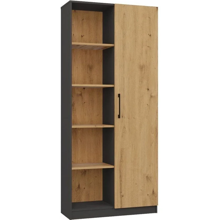 ibonto BÜCHERREGAL MODERNES 16 mm laminierte Spanplatte (H 182 x T 30 x B 80 cm) – Bild 1