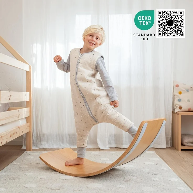 Ehrenkind Babyschlafsack Musselin Schlafsack mit Füßen 2.5 TOG (Ganzjahres-Schlafsack mit Beinen, Mehr Bewegungsfreiheit zu jeder Jahreszeit), Schlafsack Baby, 100% hochwertige Bio-Baumwolle – Bild 2