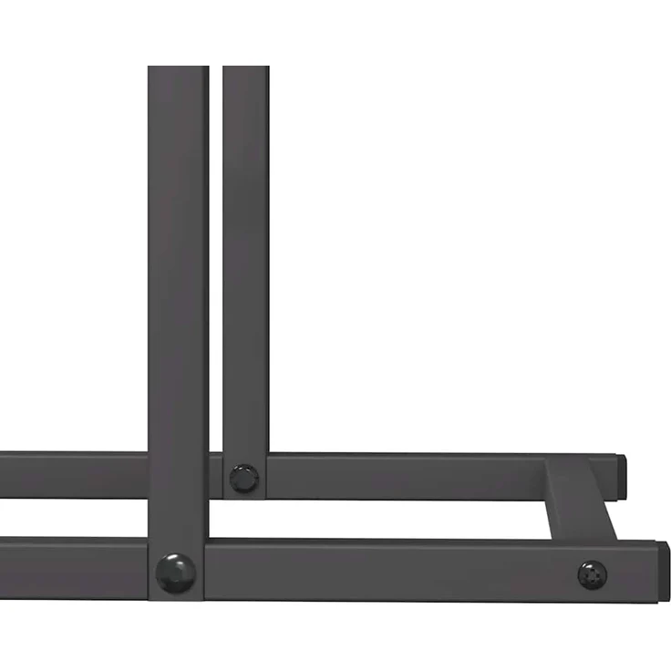 vidaXL Brennholzregal Schwarz 50x25x60 cm Kaltgewalzter Stahl 864311 – Bild 7