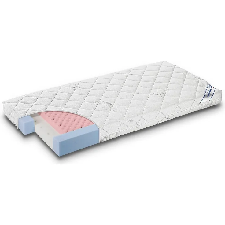 Kindermatratze Alvi Babymatratze STERNENSTAUB BT 70x140 cm weiß, Alvi®