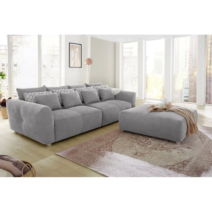 Jockenhöfer Gruppe Big-Sofa Gulliver, mit Federkernpolsterung für kuscheligen, angenehmen Sitzkomfort – Bild 3
