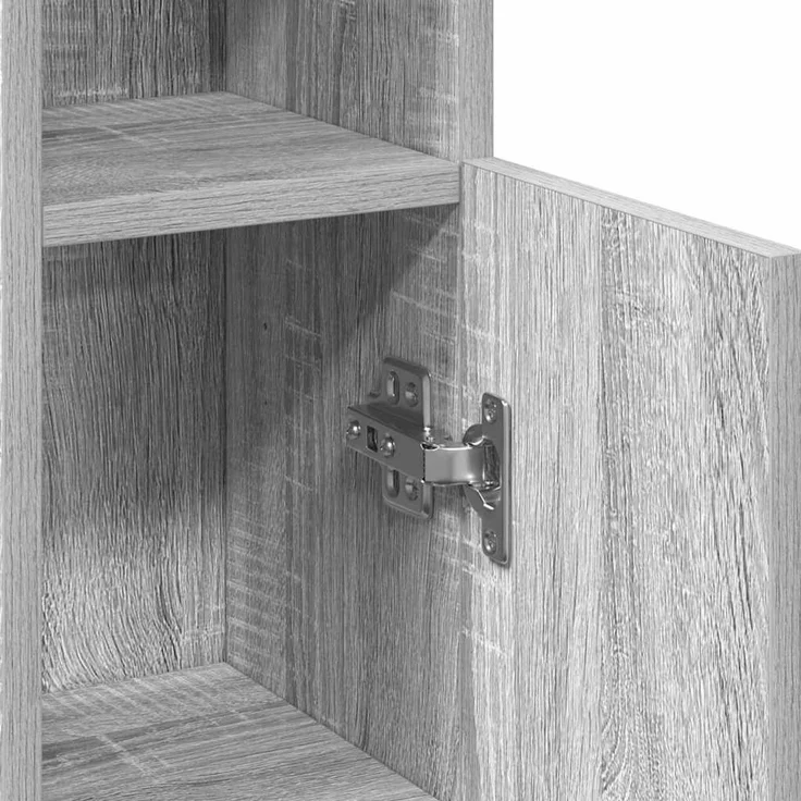 vidaXL Badezimmerschrank mit Rollenhalter Grau Sonoma 20,5x22x90 cm 858502 – Bild 10