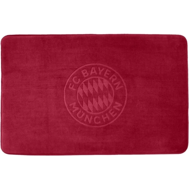 FC Bayern München Badematte FC Bayern München I Badteppich 50x80 cm I Badvorleger I Bordeaux, Baumwolle – Bild 3