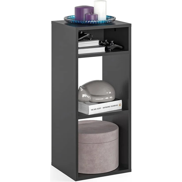 KOMTO Bücherregal RIM2 Regal Klein Standregal Würfelregal Büroregal, Bücherschrank für Kinderzimmer Regal Wohnzimmer 33,8 х 30,7 х 80,4 cm – Bild 1