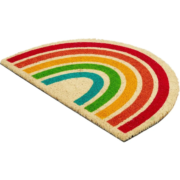ASTRA Fußmatte Coco Style 030, Höhe: 14 mm, Türmatte, Kokos, Regenbogen, rutschfest – Bild 3