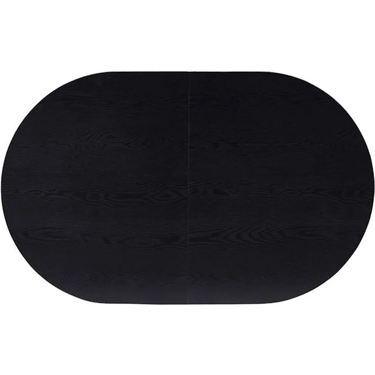 HOME DELUXE Essgruppe Oval Ausziehbar inkl. Sternfuß - 160 x 100 cm Dark Oak 8 Stühle Hellbraun – Bild 4