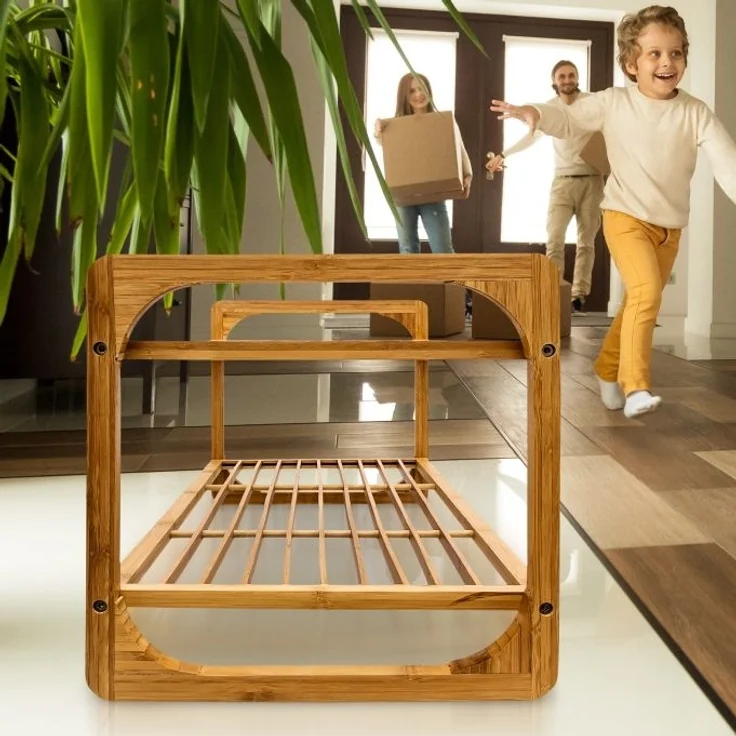 Schuhregal Bambus – Bild 3