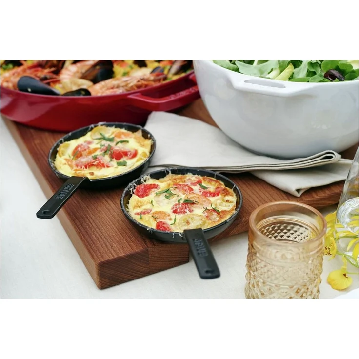 Staub Pans Mini Bratpfanne 12 cm, Gusseisen, Schwarz – Bild 2