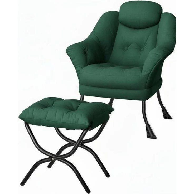 GarveeMore Ohrensessel Relaxsessel mit Hocker Ohrensessel Polstersessel Faulsesse – Bild 4