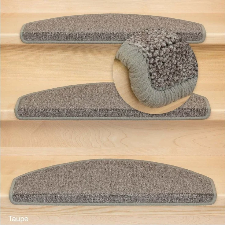 Metzker® Stufenmatte Stufenmatten Rambo New Halbrund SparSet - Taupe 15 Stück, halbrund, Höhe: 5 mm, 15 Stück im Set - Taupe – Bild 2