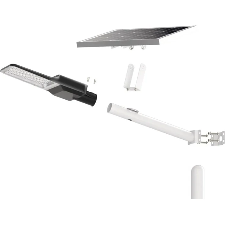 ENOVALITE LED Solarleuchte LUXULA Solar-Straßenleuchte 4300lm 6500K Kaltweiß Mastleuchte Dimmbar, Kaltweiß – Bild 4