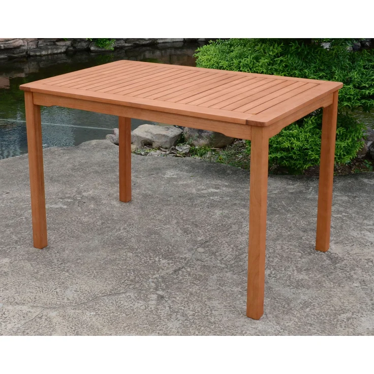 Gartentisch Balkontisch PITTSBURGH 110 x 70 cm aus Eukalyptus – Bild 5