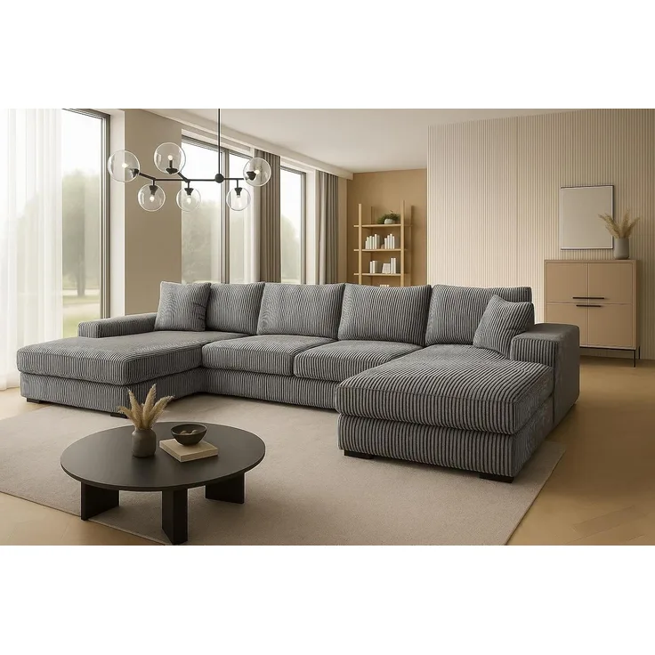 A&J MöbelLand GmbH Ecksofa VIENA mit Schlaffunktion, Bonellfederkern und Bettkasten, Viele Varianten zur Auswahl – wählen Sie Farbe!, TOP ANGEBOT!