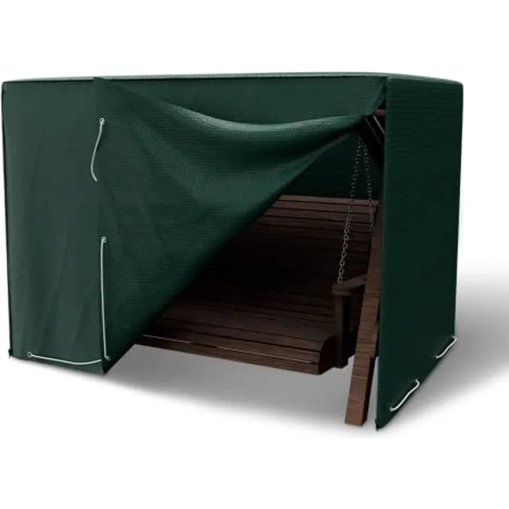 Kronenburg Hollywoodschaukel Abdeckung, 150 x 210 x 150cm, wasserdicht, Waschbar bis 30°C, Abdeckplane Gartenschaukel für 3-4 Sitzer - Wasserdicht in grün