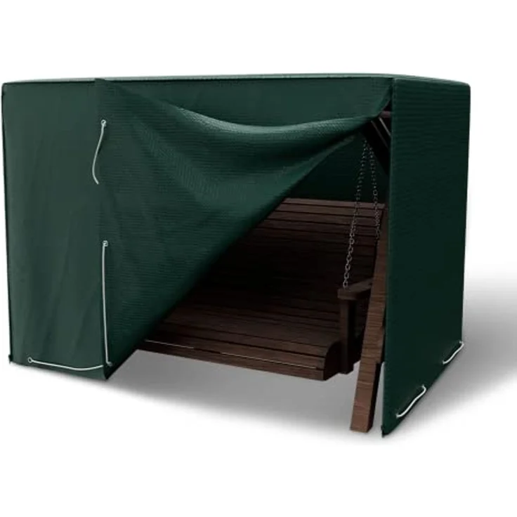 Kronenburg Hollywoodschaukel Abdeckung, 150 x 210 x 150cm, wasserdicht, Waschbar bis 30°C, Abdeckplane Gartenschaukel für 3-4 Sitzer - Wasserdicht in grün – Bild 1