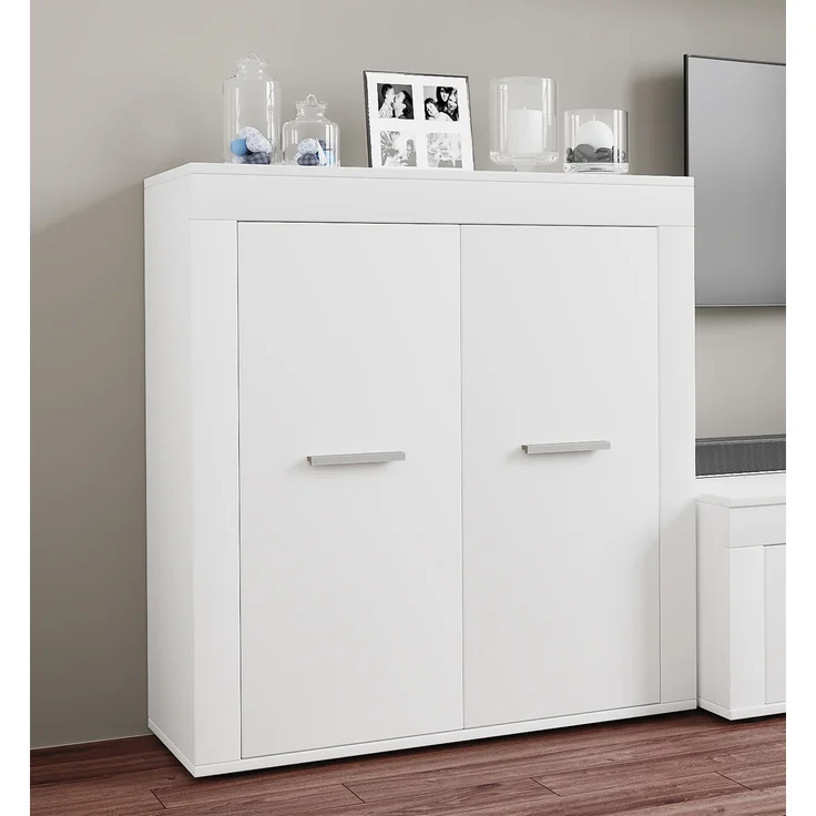 VCM Kommode & Sideboard Usilo 919848 Weiß H. 89 x B. 80 x T. 35 cm – Bild 3