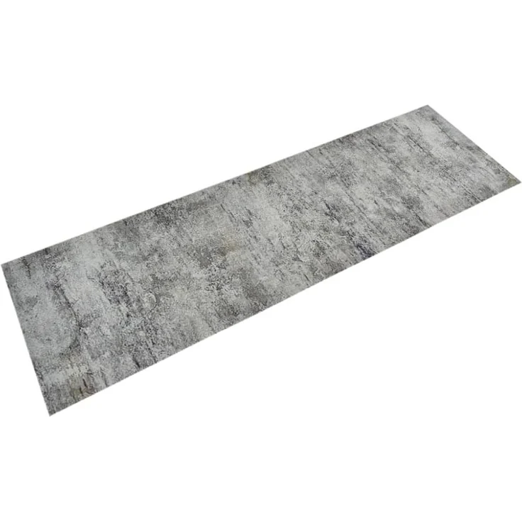 vidaXL Küchenteppich Waschbar Beton 60x180 cm Samt 136571 – Bild 1