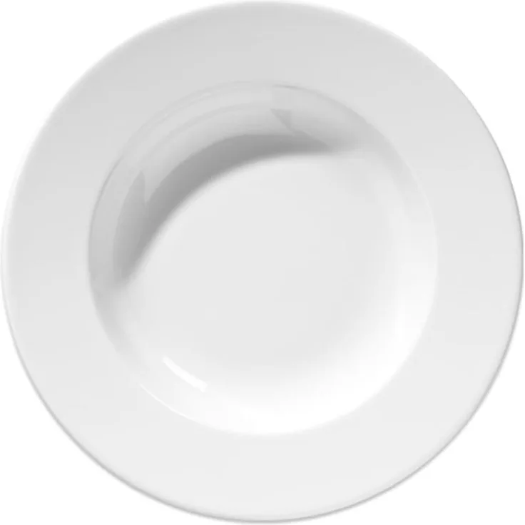 Gourmet weiß Speiseteller flach aus Porzellan für Küche uns Haushalt