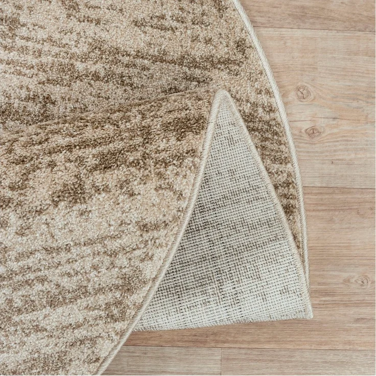 Sanat Teppich Oslo, rund, Höhe: 10 mm, Kurzflor, Wohnzimmer, Schlafzimmer, fussbodenheizungsgeeignet – Bild 2
