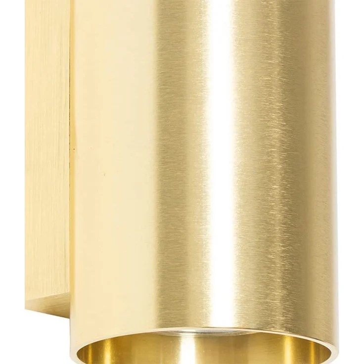 Qazqa Wandleuchte Sandy, ohne Leuchtmittel, GU10, Gold/Messing, Modern, Aluminium, 2-flammig – Bild 4