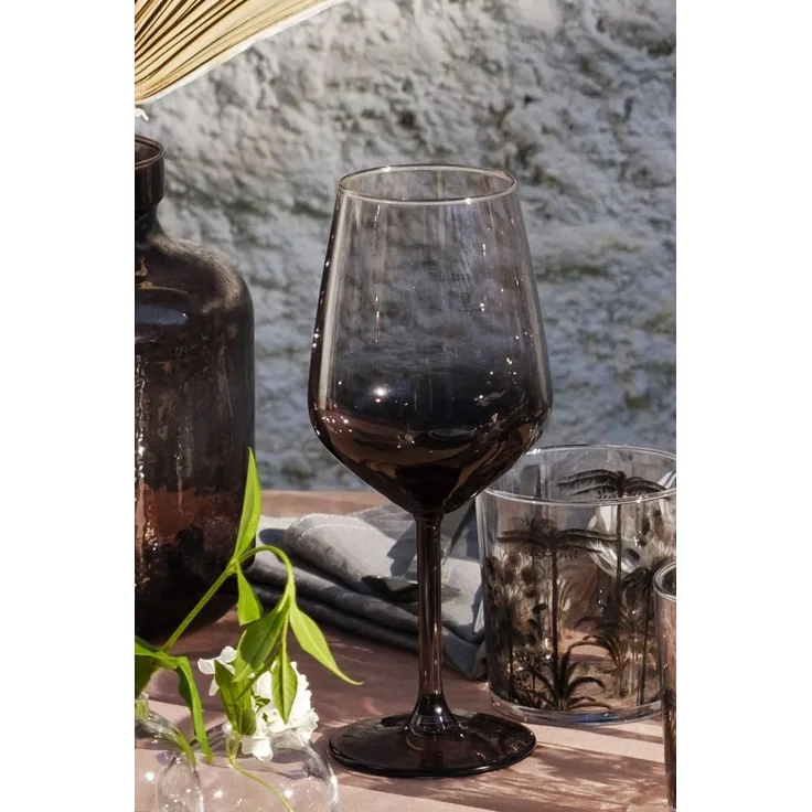 Hermia Concept 'New Iconic 490' Weingläser-Set (4-teilig), Rauchgrau, 9,1 x 9,1 x 21,8 cm, 490 ml