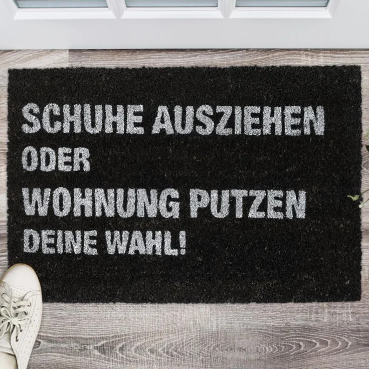 Fußmatte Kokos "Wohnung putzen" 10032751 – Bild 2