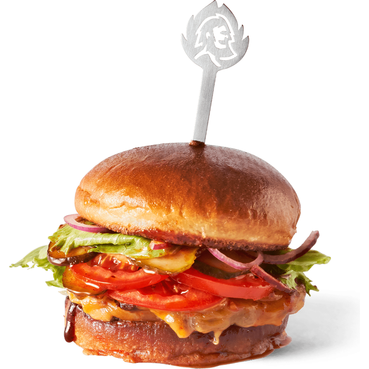 BURNHARD Burgerspieße, 6 Stück, aus rostfreiem Edelstahl, Metallspieße mit breiter Grifffläche, 15 cm lange Schaschlikspieße, als Fleischspieß oder Grillspieß - Multi-Color - #945620 – Bild 3